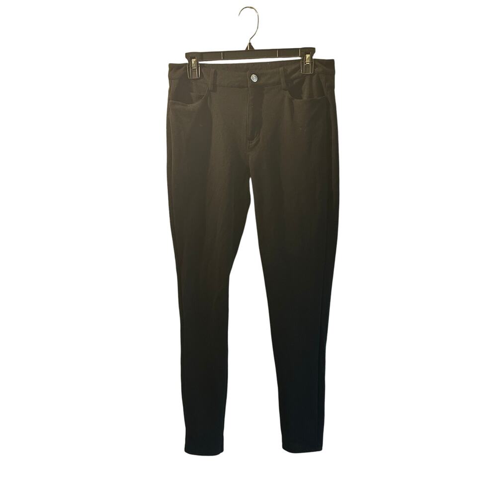 Michael Kors black straight leg pants size 6 stretchy business professional - Picture 2 of 7